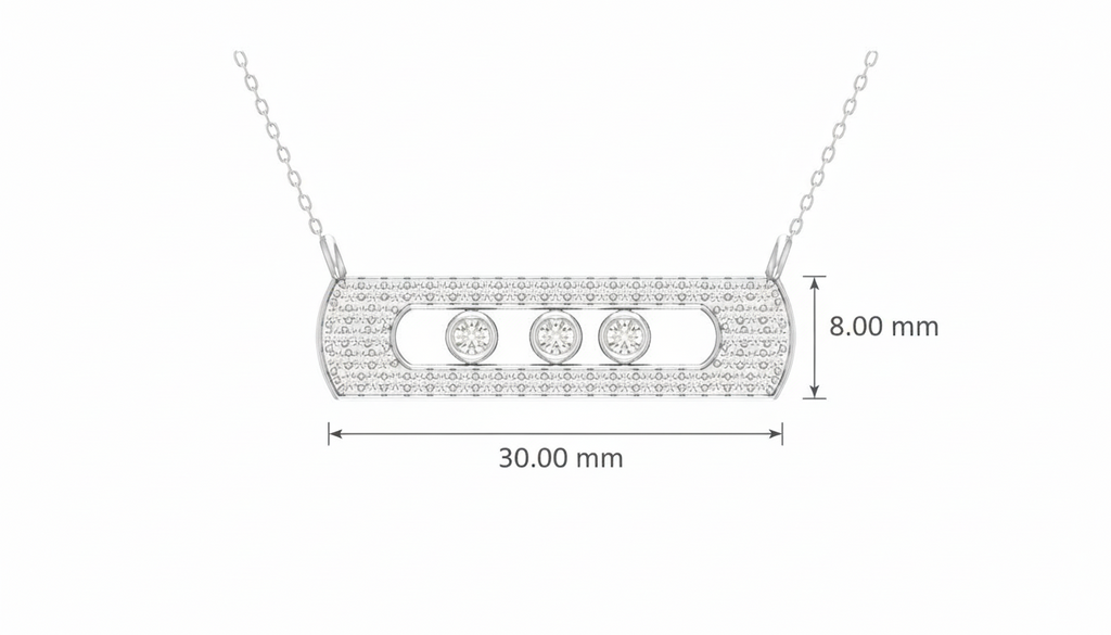 Messika-Inspired Move Classique Gold Diamond Necklace With Chain