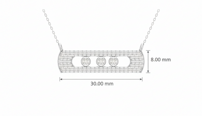 Messika-Inspired Move Classique Gold Diamond Necklace With Chain
