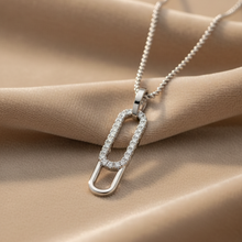 Load image into Gallery viewer, Oval Loop Chain Link Diamond Celestial