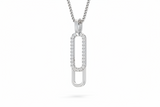 Oval Loop Chain Link Diamond Celestial