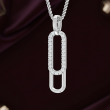 Load image into Gallery viewer, Oval Loop Chain Link Diamond Celestial