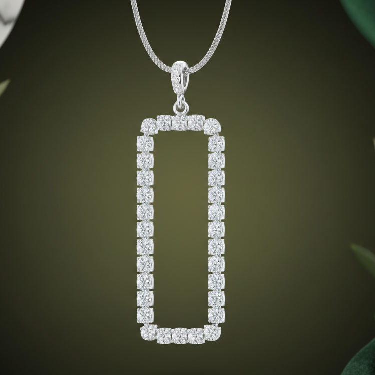 Rectangular Bar Shape Round Diamond