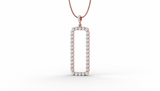 Rectangular Bar Shape Round Diamond