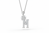 Royal Initial 'M' Crown Diamond