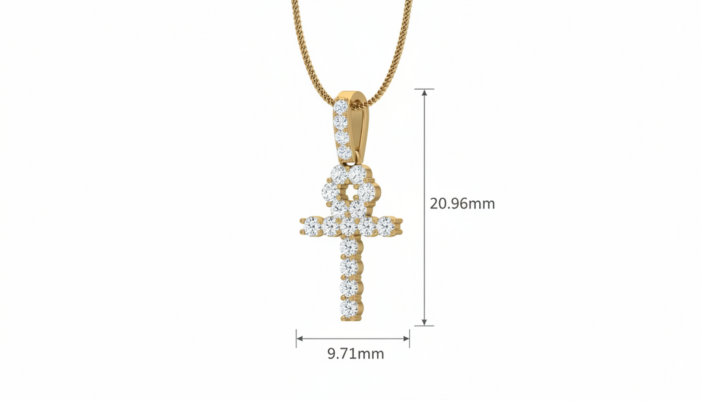 Egyptian Life Symbol Diamond Shimmer