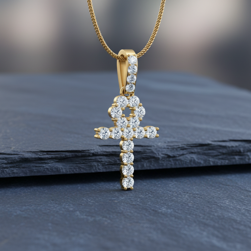Egyptian Life Symbol Diamond Shimmer