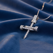 Load image into Gallery viewer, Three-Nail Crucifix Diamond