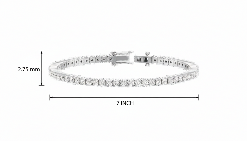Classic Round Cut Diamond Tennis Bracelet