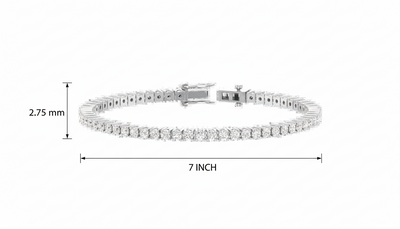 Classic Round Cut Diamond Tennis Bracelet