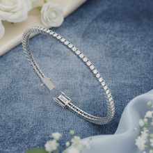 Load image into Gallery viewer, Twisted Infinity Diamond Tennis Bracelet