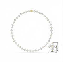 Floral Leaf Diamond Celestial
