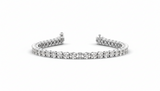 Woven Band Round Diamond Tennis Bracelet