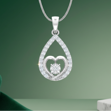 Load image into Gallery viewer, Inner Heart Diamond Teardrop Drop