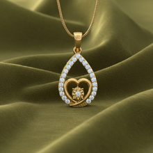 Load image into Gallery viewer, Inner Heart Diamond Teardrop Drop