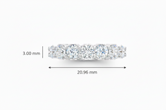 0.50 cttw Seven Stone Lab Grown Diamond