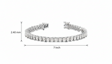 Load image into Gallery viewer, Braided Wrap Diamond Tennis Bracelet
