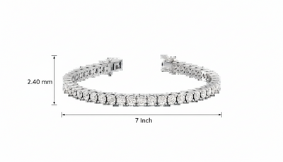 Braided Wrap Diamond Tennis Bracelet