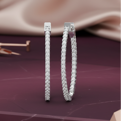 Round Lab Grown Diamond Oval Two cttw