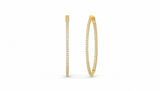 Classic Diamond Hoop Earrings