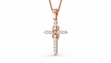 Cross with Infinity Diamond Glow