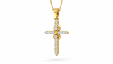 Eternal Cross with Infinity  Diamond Symbol Statement