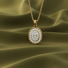 Load image into Gallery viewer, Oval Frame Diamond Cluster Glow
