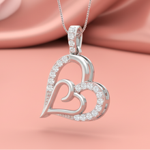 Load image into Gallery viewer, Multi-Layer Overlapping Heart Diamond Dangle