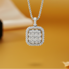 Load image into Gallery viewer, Soft Square Cluster Diamond Brilliance