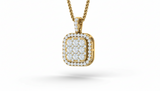 Soft Square Cluster Diamond Brilliance
