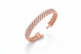 Raised Cuban Link Diamond Bracelet
