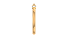 Floating Diamond Bezel Band
