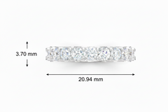 One cttw Seven Stone Lab Grown Diamond
