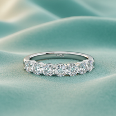 One cttw Seven Stone Lab Grown Diamond