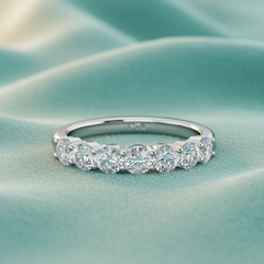 One cttw Seven Stone Lab Grown Diamond