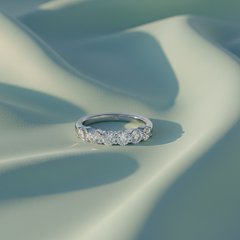 One cttw Seven Stone Lab Grown Diamond