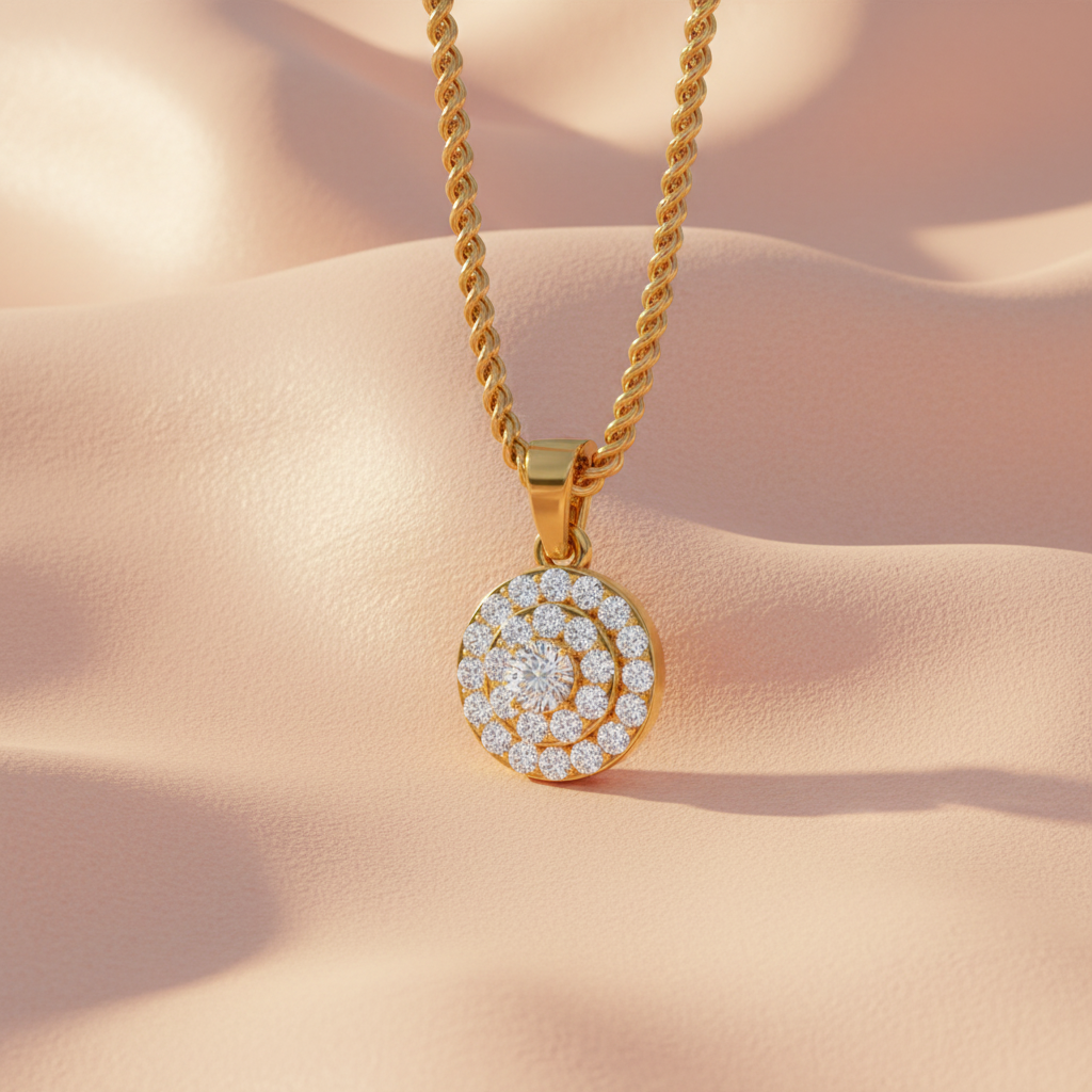 Infinite Diamond Eternity Loop Endless Circular Continuous Flowing Luxury Brilliance
