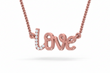 Devotional Diamond Love Script Cursive Dainty Romantic Intimate