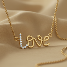 Load image into Gallery viewer, Devotional Diamond Love Script Cursive Dainty Romantic Intimate