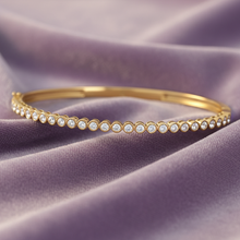 Load image into Gallery viewer, The Bezel Solitaire Kada Bangle