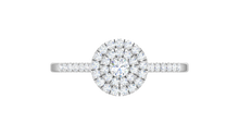 Load image into Gallery viewer, Double Halo Concentric Circle