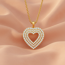 Load image into Gallery viewer, Three-Tier Diamond Border Cover Heart