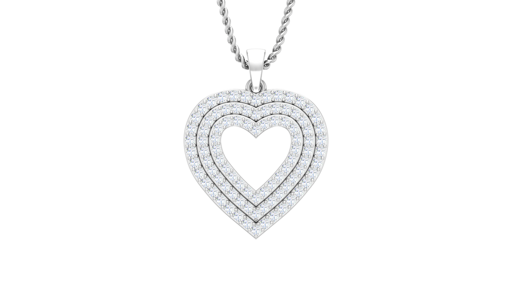 Three-Tier Diamond Heart