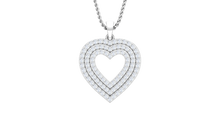 Load image into Gallery viewer, Three-Tier Diamond Heart