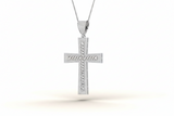Iced Out Cuban Link Cross Diamond