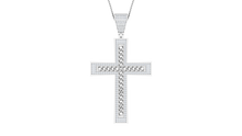 Load image into Gallery viewer, Iced Out Cuban Link Cross
