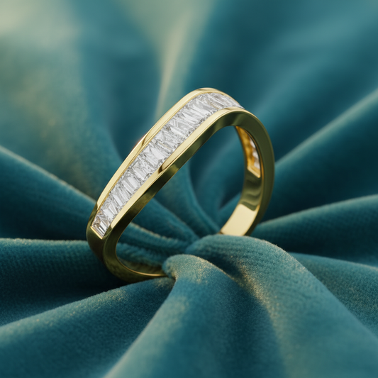 Channel-Set Baguette Diamond