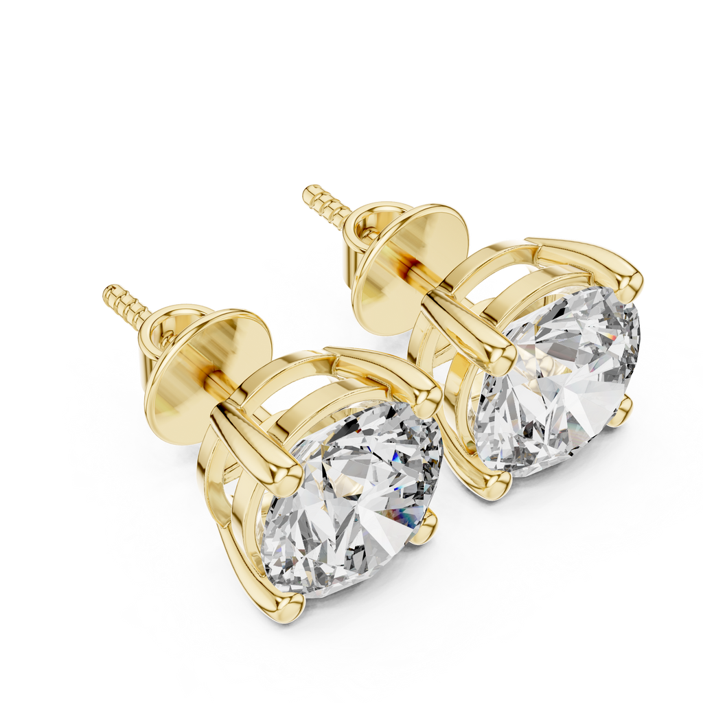 4.00 Cttw Round Lab Grown Diamond Studs
