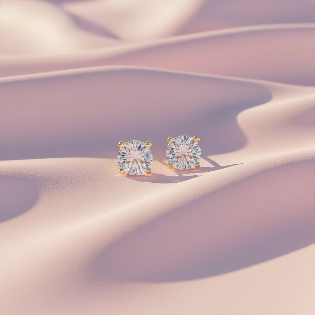 4.00 ctw Round Lab Grown Diamond Studs