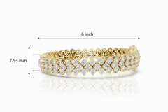 Luxurious Double-Row of Round Diamonds