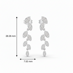Nature-Inspired Diamond Leaf Drop